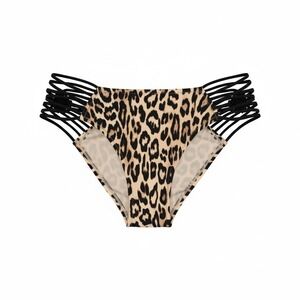 Victoria's Secret XL Swim Leopard Macrame Strappy Brazilian Bikini